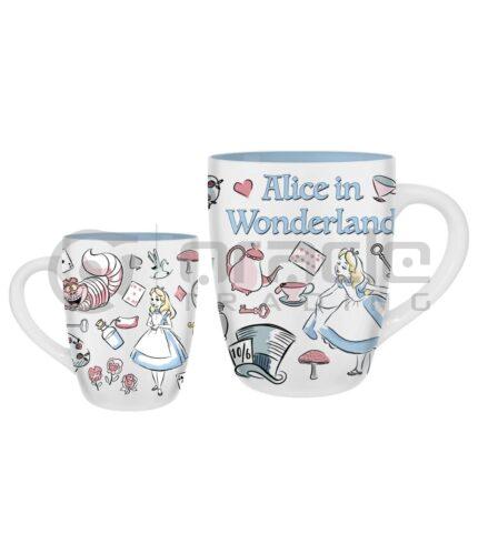 Alice in Wonderland XL Tall Mug - Icons