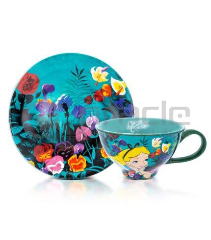 Alice in Wonderland Teacup & Saucer Set - Flowers
