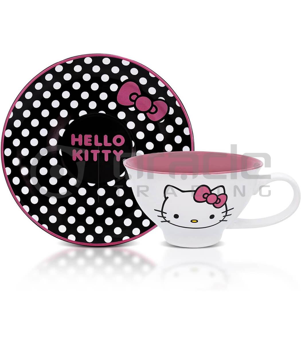 teacup saucer set hello kitty tss008 b
