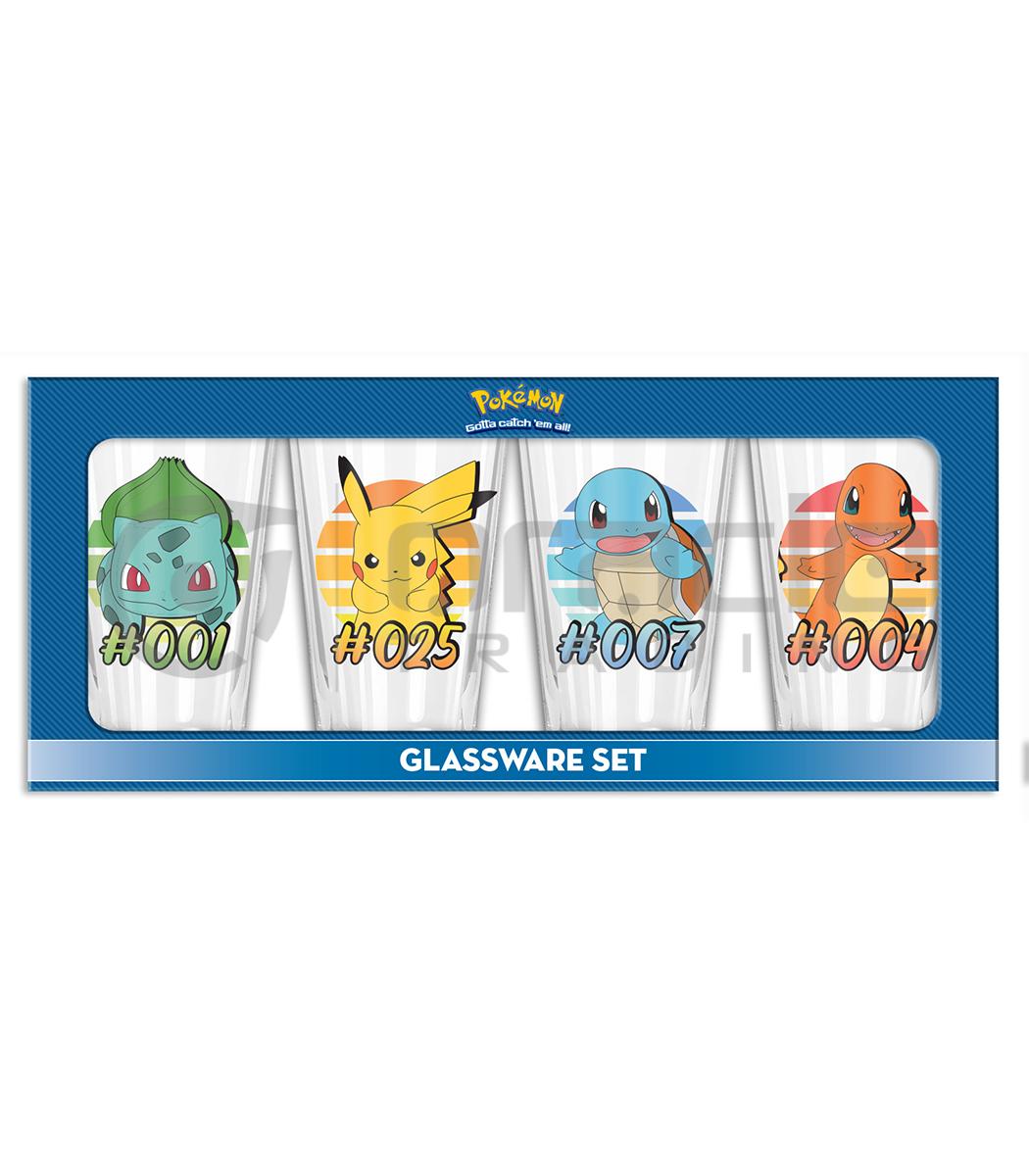 Pokémon 4pc Pint Glass Set