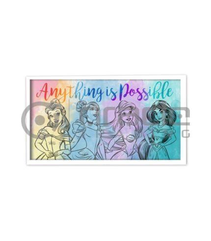 Disney Princess Wall Art - Anything Is Possible - 10" x 18" Framed
