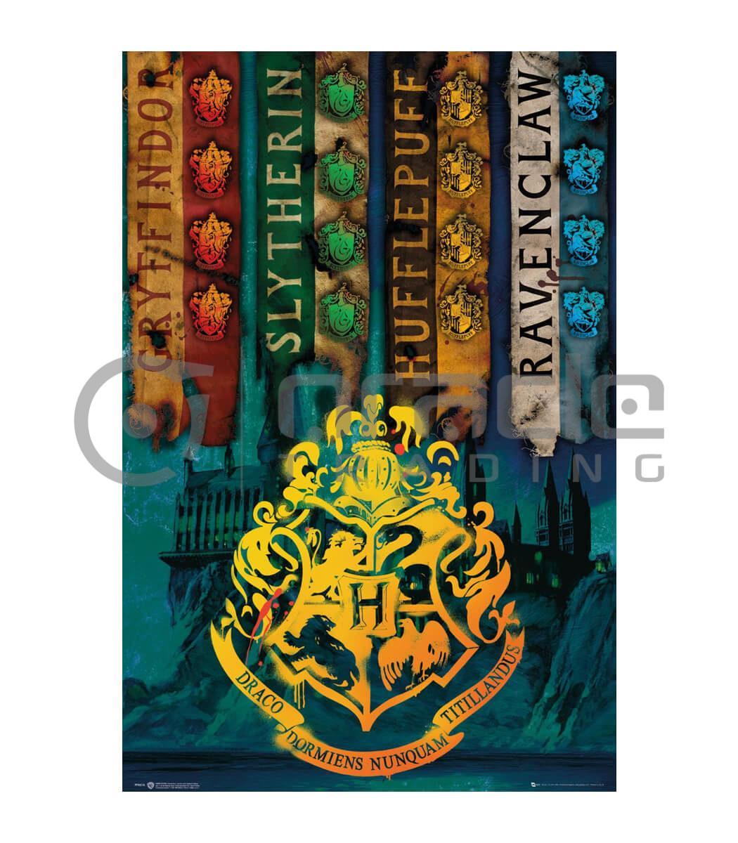Harry Potter Poster - House Flags