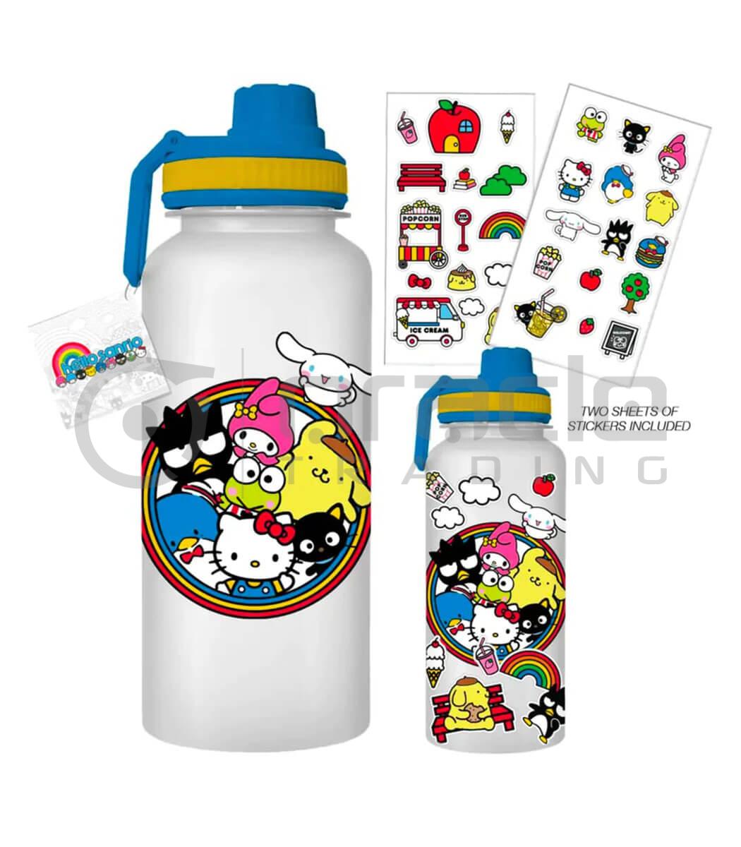 Hello Kitty Jumbo Water Bottle & Sticker Set - Sanrio Group