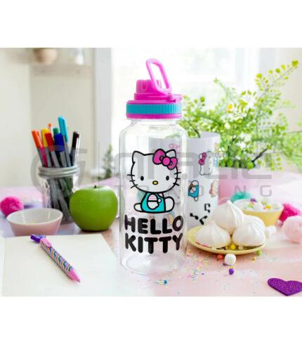 water bottle and sticker set hello kitty wtr609 b