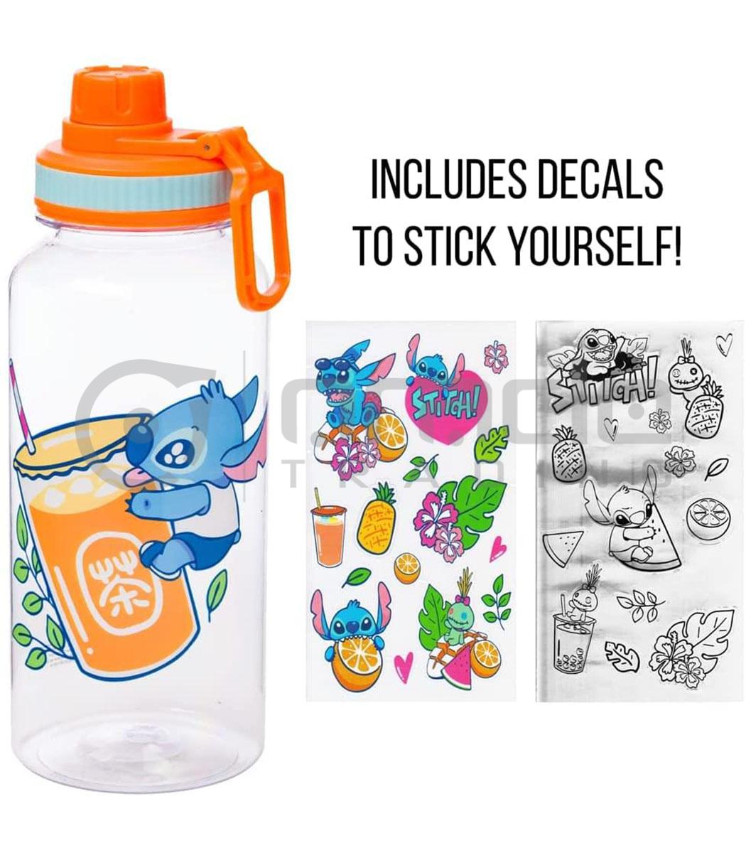 water bottle and sticker set lilo and stitch fruity tea wtr606 b
