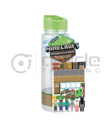 Minecraft Water Bottle & Sticker Set