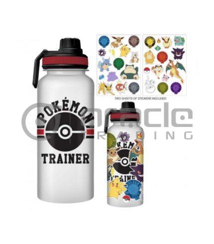 Pokémon Jumbo Water Bottle & Sticker Set