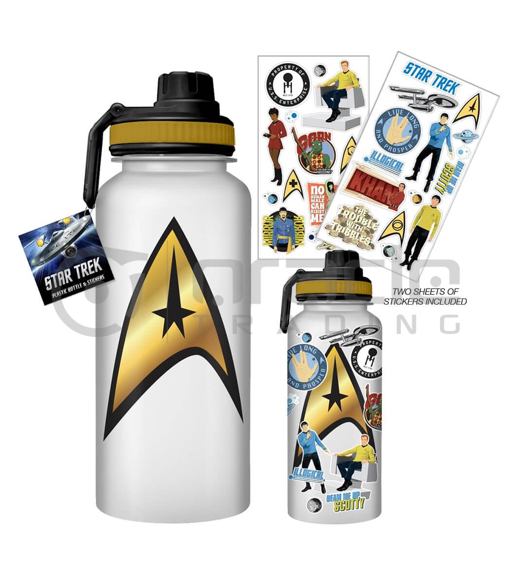 Star Trek Jumbo Water Bottle & Sticker Set